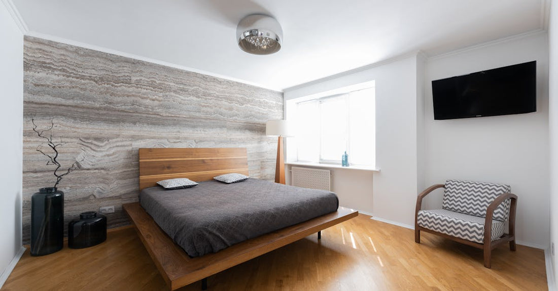Calm bedroom interior in soft natural light