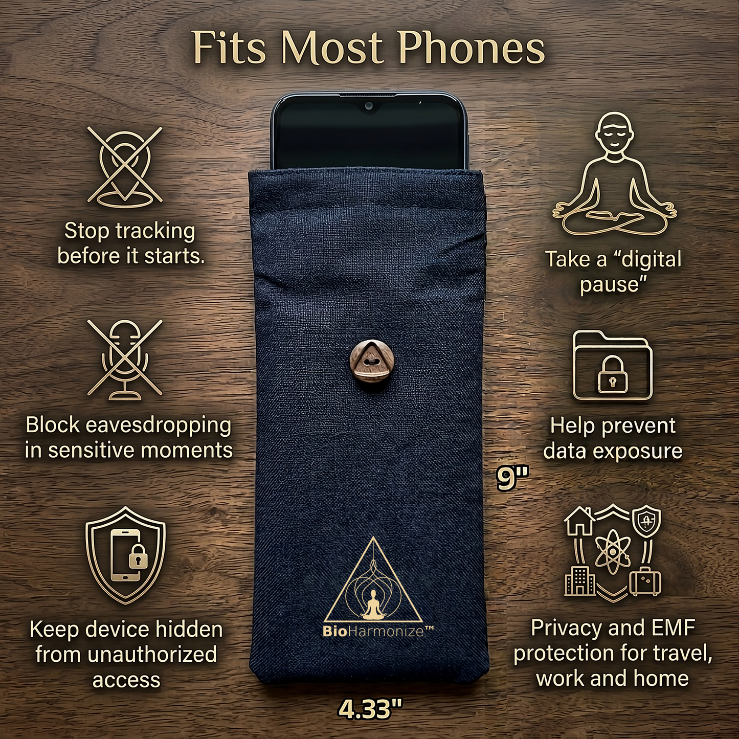EMF Shield Privacy Phone Sleeve